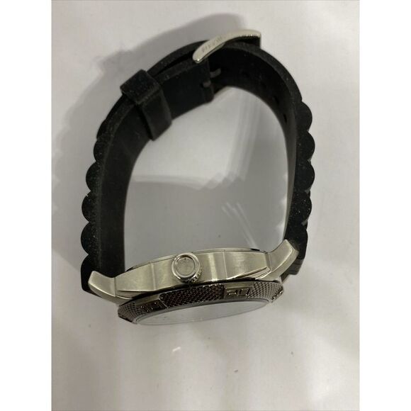 Fossil PR5409 Men's Black Silicone Analog Black Dial Quartz Genuine Watch JK2 - Picture 8 of 12